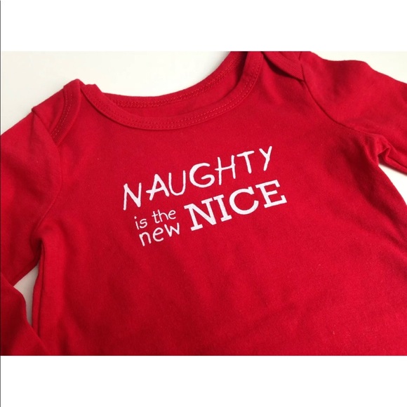 Baby Newborn Christmas Diaper Shirt Bodysuit 3-6M - Picture 2 of 6